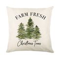 Christmas Decor Pillow Cover 18x18 in Linen Throw - Axyaa Home Decor