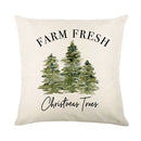 Christmas Decor Pillow Cover 18x18 in Linen Throw - Axyaa Home Decor