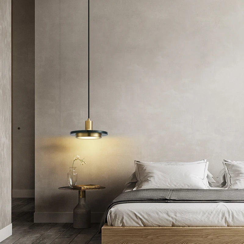Axyaa Modern LED Marble Pendant Lamp for Luxury Home Decor