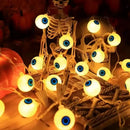 Axyaa LED Eyeball String Lights: Spooky Halloween Atmosphere Decor Lamp