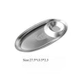 Axyaa Stainless Steel Snack Plate for Hotel and Restaurant Use