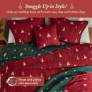 Christmas Jacquard Coverlet Set, 3-Piece Reversible Bedspread by Axyaa