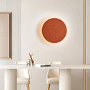 Axyaa Brick Red Travertine Sconce LED Wall Lamp 10W Retro Decor Light