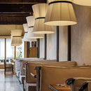 Axyaa Nordic Wabi Sabi Fabric Chandelier: Modern Indoor Lighting Fixture