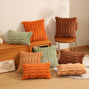 Axyaa Winter Rabbit Hair Cushion Cover Set - Cozy Halloween Pillowcases