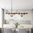 Axyaa Gold Glass Ball LED Pendant Light for Kitchen Living Room