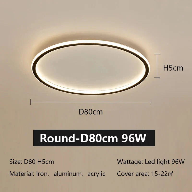 Axyaa Ultrathin LED Ceiling Chandelier for Modern Living Room Decor
