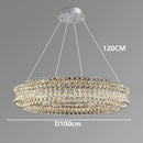Axyaa Crystal Chandelier Pendant Light for Luxury Living Room and Bedroom Lighting