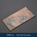 Axyaa Chinese Painted Tea Napkin Tea Ceremony Towel Placemat Set
