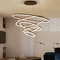 Axyaa Modern Minimalist Circle Pendant Lamp for Living Room, Restaurant, and Hall