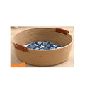 Axyaa Cotton Woven Pet Litter with Removable Bamboo Mat