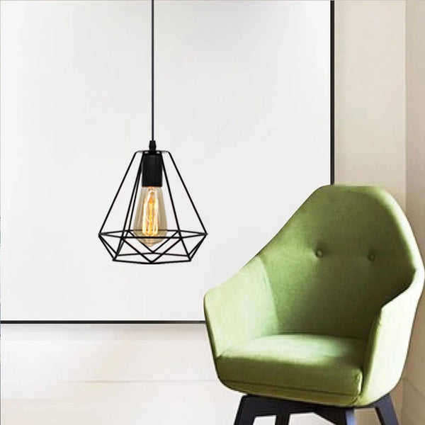 Axya Industrial Iron Cage Ceiling Pendant Light for Indoor Lighting