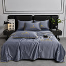 Axyaa Summer Quilt - Washed Silk Embroidered, Single Piece, All-Season, Cool & Light