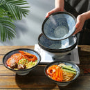 Axyaa Ramen Bowl Sea Ripple Large Soup Bowl for Commercial and Household