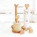 Axyaa Wooden Paper Towel Holder, Cartoon Lazy Rag Kitchen Rack