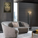 Axyaa Postmodern Black Iron LED Floor Lamp for Bedroom Lighting