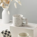 Axyaa Ceramic Mug with Ring Handle - Nordic Style Porcelain Coffee Cup