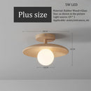 Axyaa Wood Ceiling Lights LED Nordic Luminaires for Corridor, Balcony, Porch