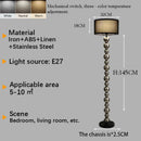 Axyaa Stainless Steel LED Floor Lamp for Living Room, Bedroom & Bedside