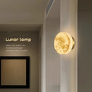 Axyaa Marble Round Led Wall Lamp: Minimalist Nordic Design for Modern Living Room