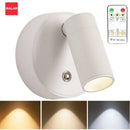 Axyaa LED Wall Light with Remote Control - Rotatable Magnetic Lamp for Bedroom and Living Room