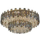 Axyaa Gold Crystal Stainless Steel Ceiling Light for Home Décor