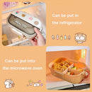 Axyaa Stainless Steel Bento Lunch Box - Portable, Microwave Safe, Cute Design