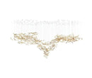 Axyaa Glass Leaf Chandelier - Luxury Sky Lighting Fixtures