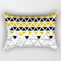 Yellow Geometric Cushion 30x50 Pillowcase for Living Room Sofa and Bed - Axyaa Home