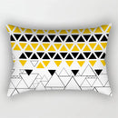 Yellow Geometric Cushion 30x50 Pillowcase for Living Room Sofa and Bed - Axyaa Home