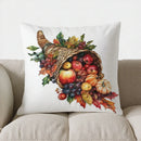 Axyaa Halloween Witch Hat & Pumpkin Decor Pillow Cover for Sofa, Bedroom, Car