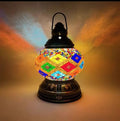 Turkish Mosaic Table Lamp by Axyaa – Rechargeable Handcrafted Night Light