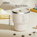 Axyaa Stainless Steel Insulated Milk Coffee Mug - Double Wall, Portable, Sealed Cup