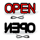 Axyaa LED Open Sign Light USB Interface High Brightness Bar Night Market Business