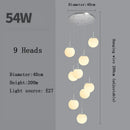 Axyaa Modern LED Stairs Chandelier for Dining Room Living Room Decor Lighting