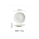 Axyaa Matte Ceramic Steak Plate Pasta Sushi Salad Molecular Cuisine Tableware