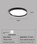 Axyaa Modern Black LED Ceiling Light Remote Control Living Room Bedroom