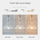 Axyaa Crystal Chandelier: Elegant Entryway & Porch Light for Luxury Home Décor