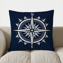 Axyaa Lighthouse & Nautical Waves Pillow Cover for Sofa, Bedroom, Car