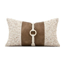 Axyaa Wabi Sabi Moroccan Pillow Sofa Living Room Cushion Cover, High-End Orange Coffee Color