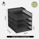 Axyaa Metal File Tray - Office Document Storage Rack