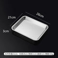 Axyaa Stainless Steel Buffet Tray with Drain Rack and Grease Trap