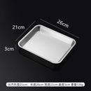 Axyaa Stainless Steel Buffet Tray with Drain Rack and Grease Trap
