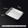 Axyaa Stainless Steel Buffet Tray Set with Drain Rack & Grease Trap
