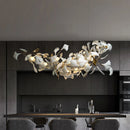 Nordic Ceramic LED Chandelier for Dining Room Decor by Axyaa