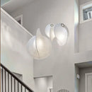 Axyaa Silk Japanese Retro Chandelier - Elegant Curved Design Pendant Lights