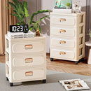 Axyaa Multilayer Drawer Storage Cabinet: Organize Clothes, Toys, Snacks Easily