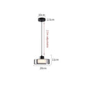 Axyaa Smoke Grey Glass Pendant Lamps for Kitchen Dining Table Light - Hanging Light for Living Room and Bedroom