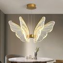Axyaa LED Butterfly Chandelier: Modern Minimalist Pendant Light for Home Decor