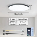 Axyaa Smart LED Ceiling Light | Remote Control Dimmable Ceiling Lamp for Modern Decor